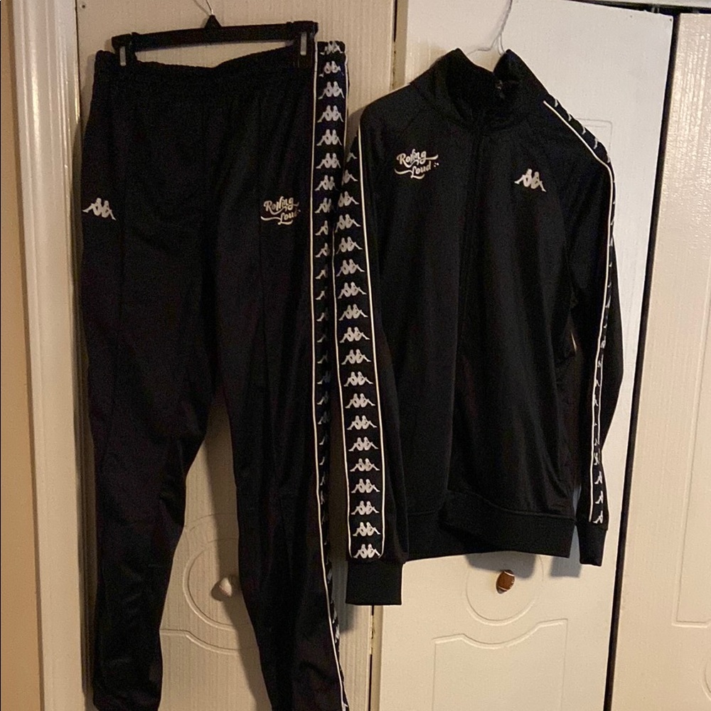 Rolling Loud NY x Kappa Black Track Suit